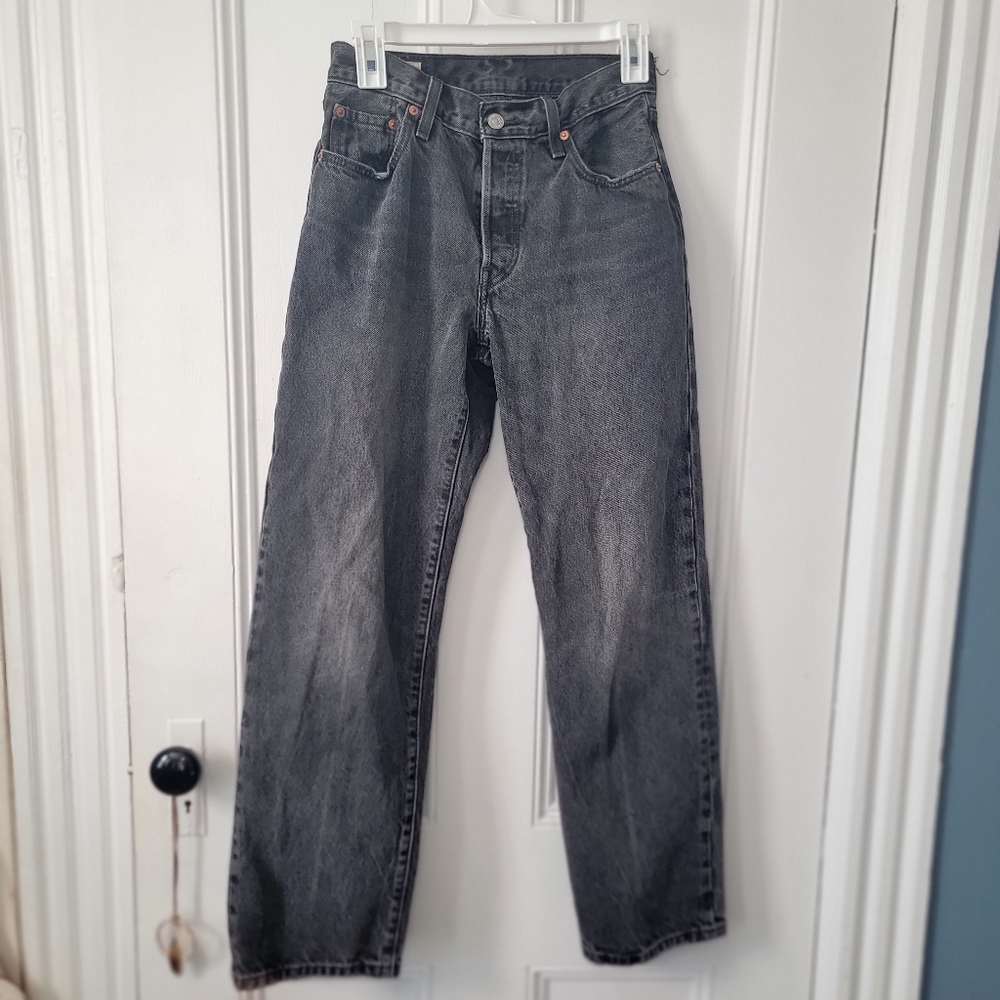 Levi's 501 90s black denim jeans 25x30